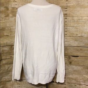 Karen Scott Sweaters - White cable-knit sweater Karen Scott Sweaters - White cable-knit sweater